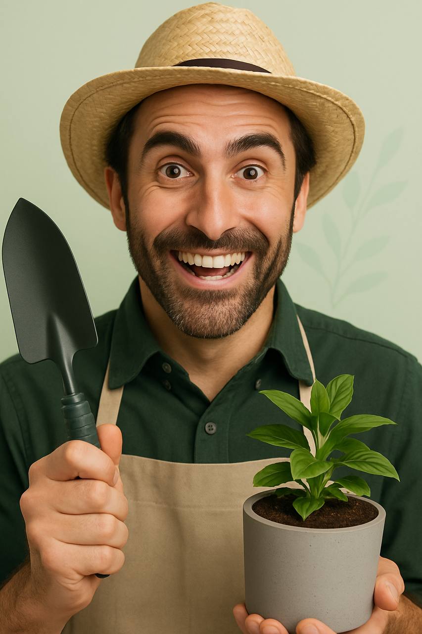 Profissional da construção com rolo de tinta